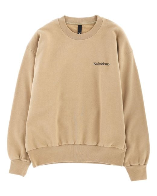 No Problemo Natural Sweatshirt With Logo