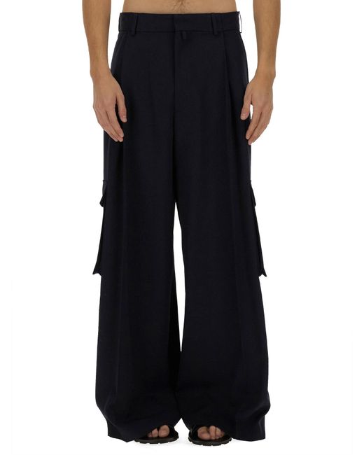 Dries Van Noten Black Cargo Pants for men