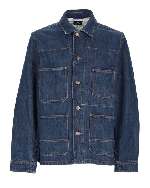 Paul Smith Blue Giacca Chore for men