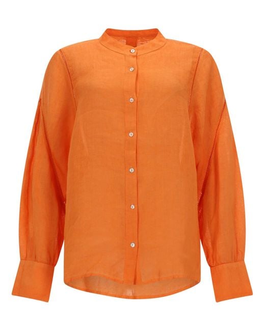 120% Lino Orange Camicia