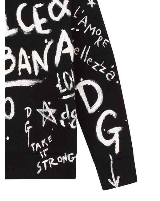 Felpa Girocollo di Dolce & Gabbana in Black