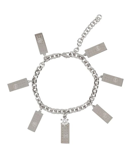 MM6 by Maison Margiela Natural Bracciale Con Charms Numeric for men