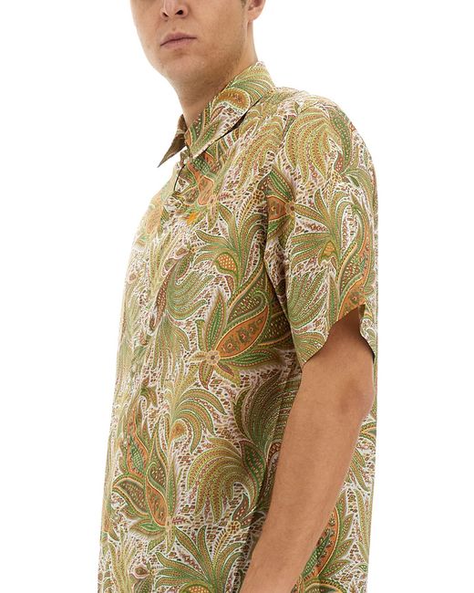 Camicia Over di Etro in Green da Uomo