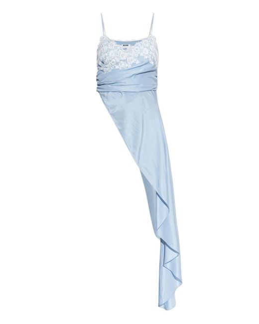 Moschino Blue Asymmetrical Blouse
