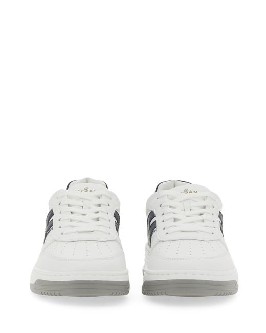 Scarpe basse con logo di Hogan in White da Uomo