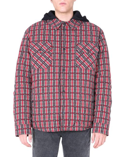 Off-White c/o Virgil Abloh Red Padded Shirt for men