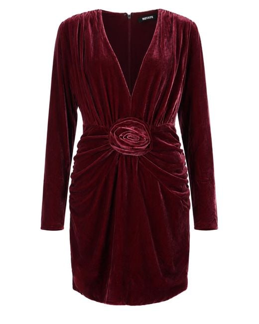 ROTATE BIRGER CHRISTENSEN Red Mini Abito