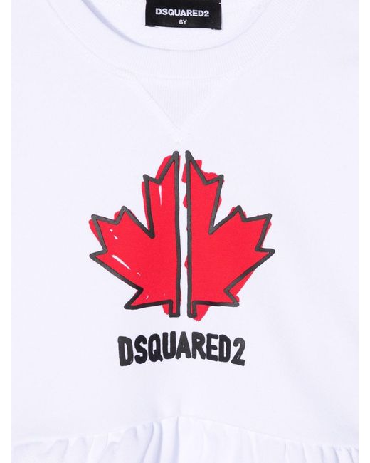 Spaccata di DSquared² in White