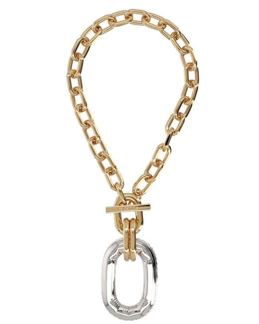 Rabanne Metallic Collana "Xl Link"