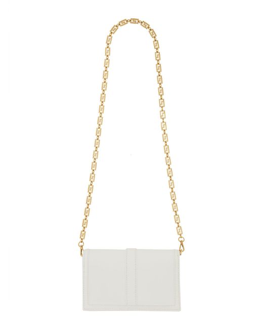 Borsa Mini "Greca Goddess" di Versace in White