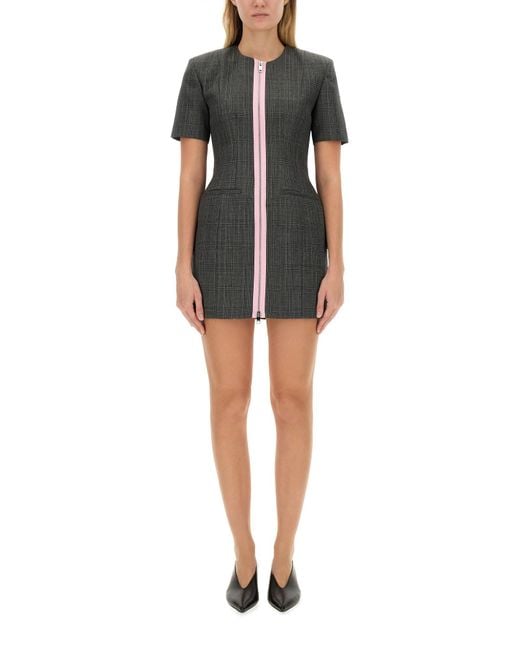 MSGM Black Wool Dress