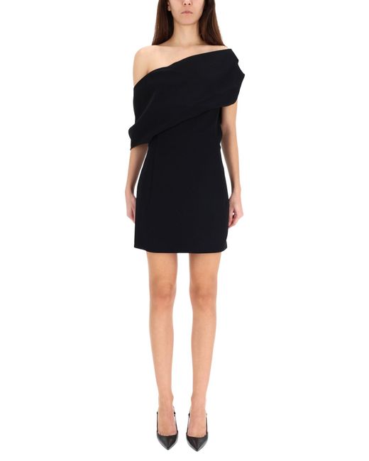 Jacquemus Black The Pesce Polyester Mini Dress