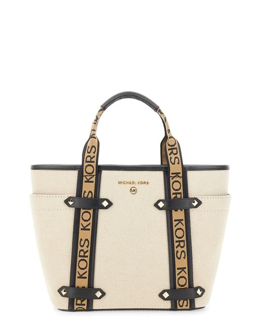 Michael Kors Natural Maeve Tote Bag