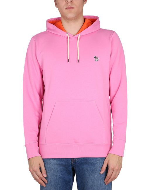 PS by Paul Smith Sweatshirt With Zebra Patch in Pink for Men | Lyst