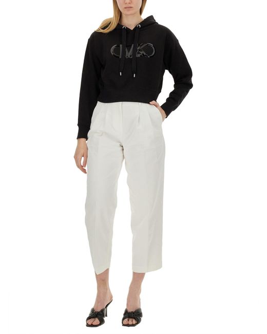 Felpa Con Logo di MICHAEL Michael Kors in Black