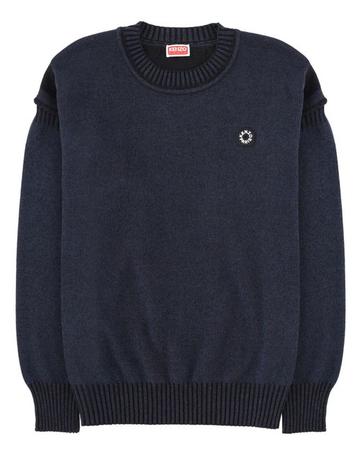 KENZO Blue 'Boke Flower 2.0' Jumper for men