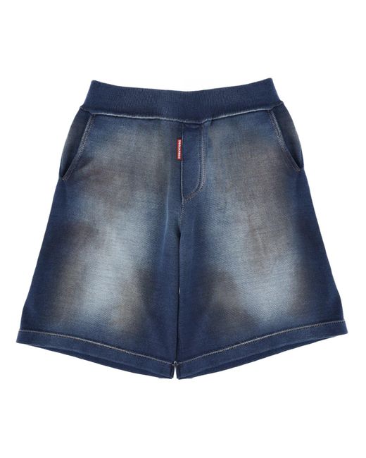 DSquared² Blue Distressed Shorts for men