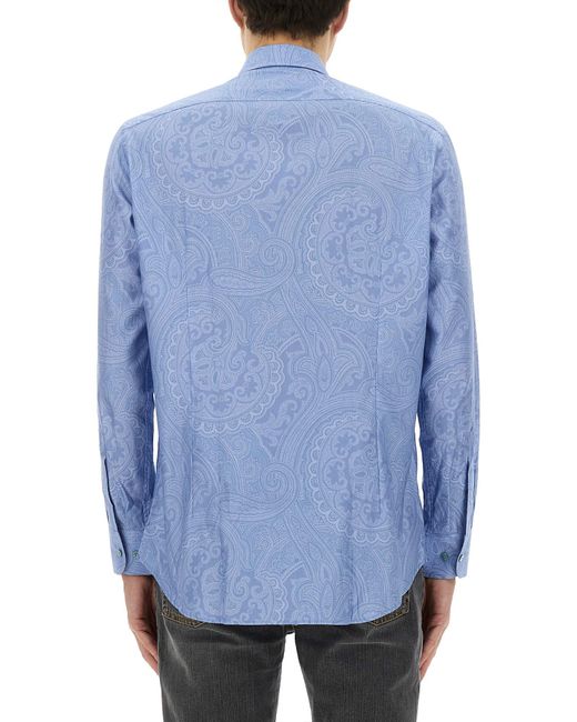 Camicia di Etro in Blue da Uomo