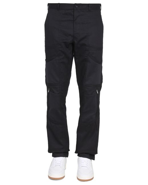 Comme des Garçons Blue Cotton Front Button And Zipper Pants For for men