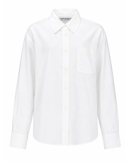 Our Legacy White Camicia "Forever"