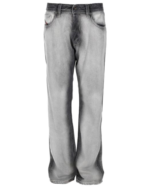 DIESEL Gray Loose High Rise Jeans