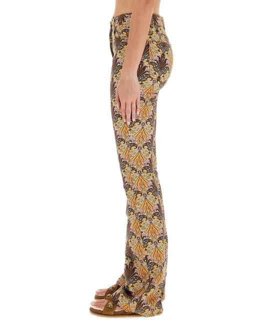 Jeans Con Stampa Paisley di Etro in Natural
