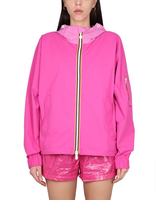 K-Way Pink Claudey 2.1 Nylon Jacket
