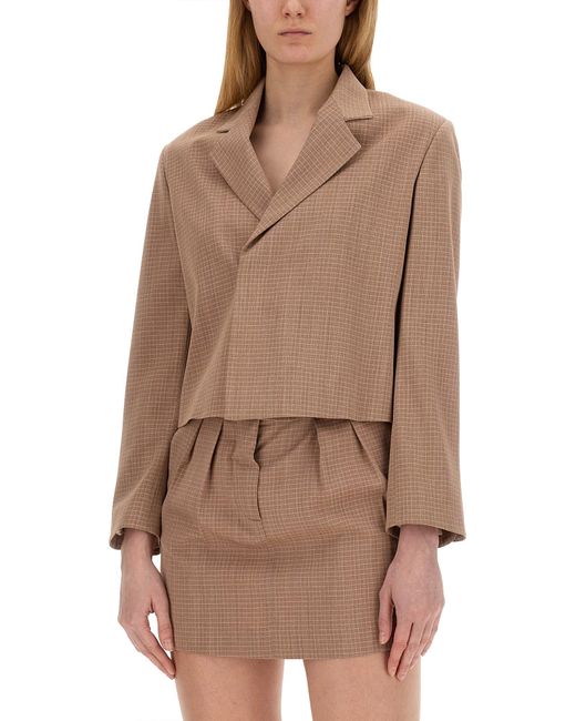 Giacca Cropped di Alysi in Brown
