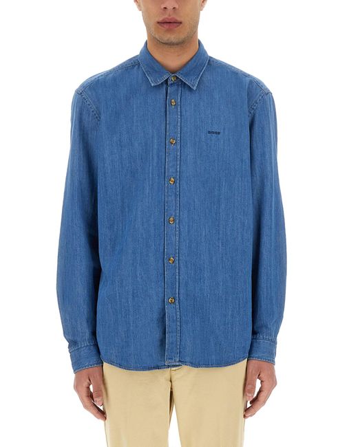 Boss Blue Shirt "H-Liam-Kent-E-C1-243" for men