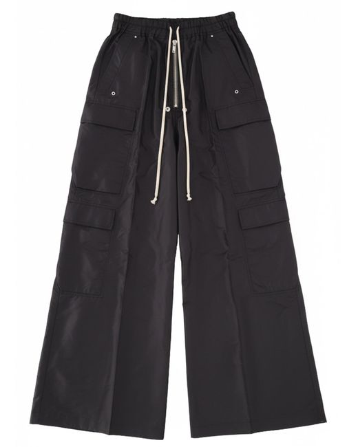 Rick Owens Black Cargo Belas Pants for men