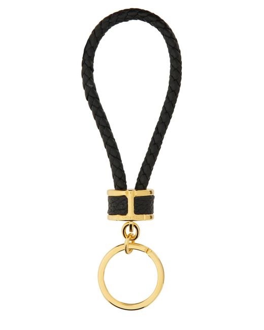 Tom Ford Metallic Leather Keychain for men