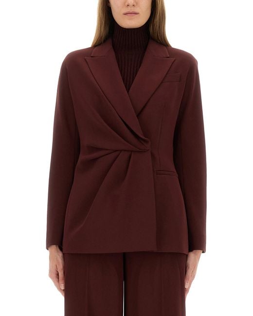 Max Mara Red "Piano Wing" Jacket