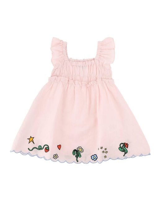 Stella McCartney Pink Vestito Con Volants