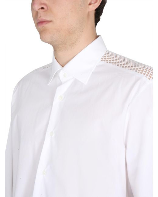 Camicia Classica di Raf Simons in White da Uomo