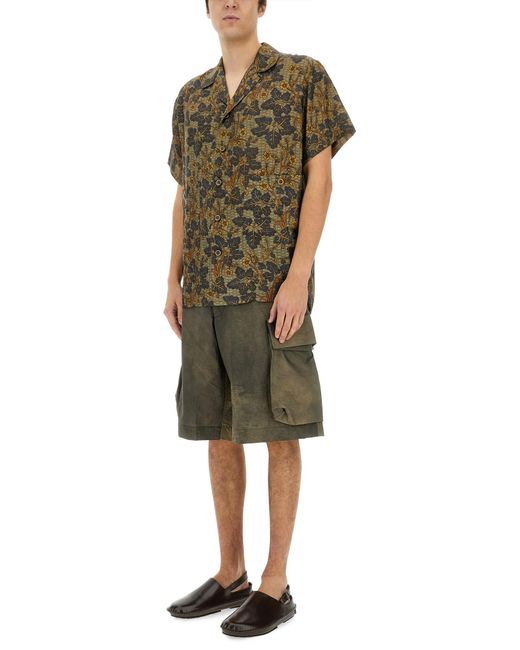 Camicia "Terry" di Uma Wang in Green da Uomo