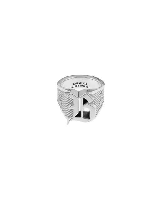 Balenciaga White "Chevalier Melrose" Ring