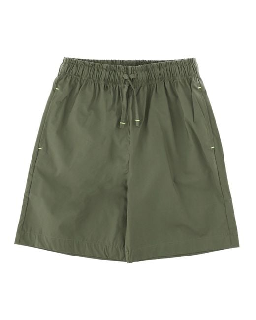 MSGM Green Bermuda Con Elastico