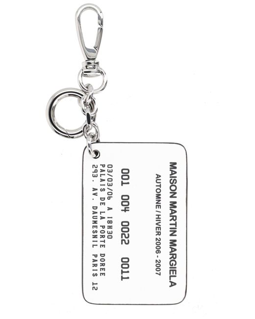 Maison Margiela White Keychain Cardholder