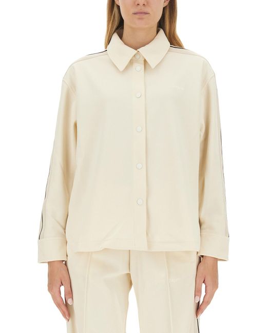 Palm Angels Natural Monogram Sports Shirt