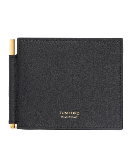 Tom Ford Black Portacarte Bi-Fold for men