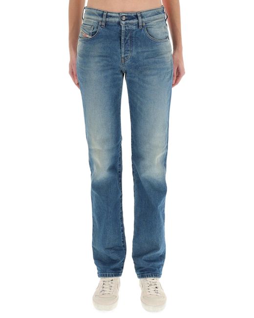 DIESEL Blue Regular Mid Rise Jeans