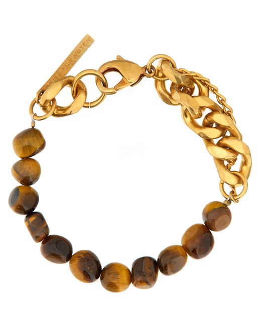 Bracciale A Catena Con Pietre di Dries Van Noten in Metallic da Uomo