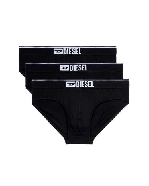 DIESEL Black Pack Of Three Briefs for men