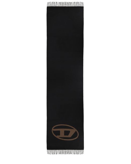 DIESEL Black "S-Tevie" Scarf for men