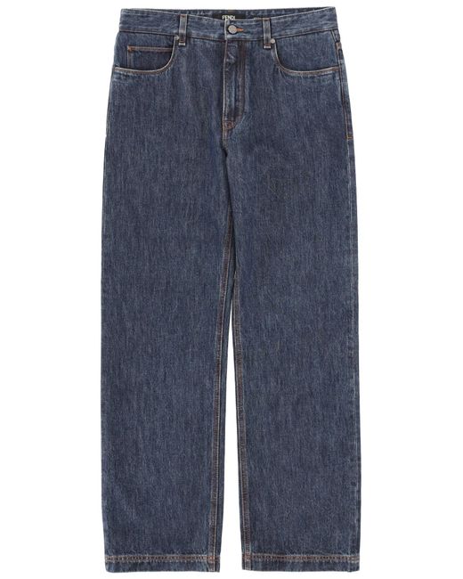 Fendi Blue Regular Fit Jeans for men