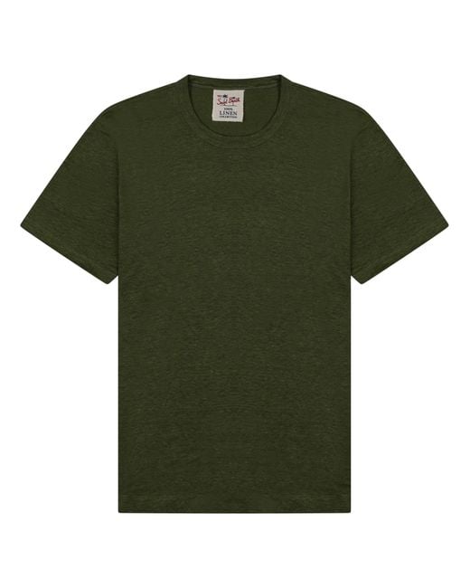 Mc2 Saint Barth Green Solid Crew Neck T-Shirt for men