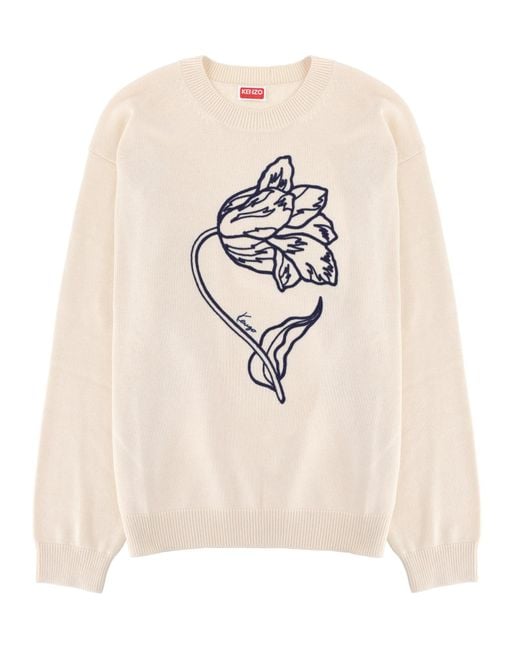 KENZO Natural Maglia Tulip" for men
