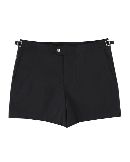 Tom Ford Black Costume Da Bagno Con Cinturini for men