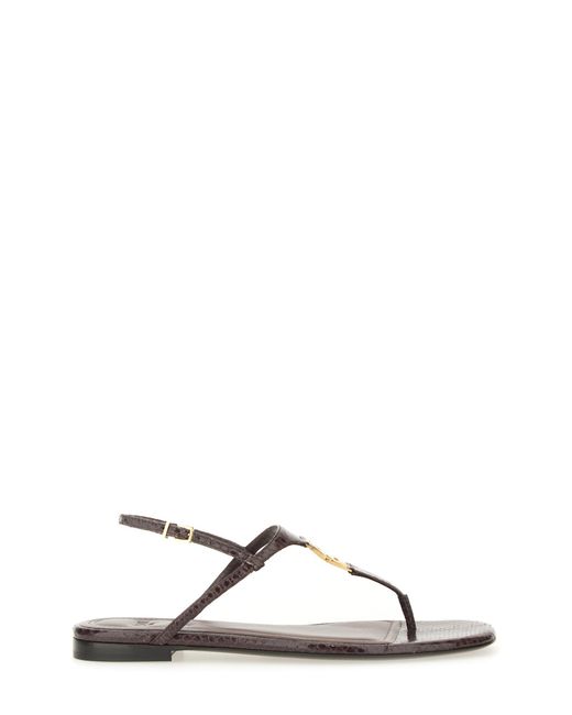 Fendi Natural Sandal "Ffold"