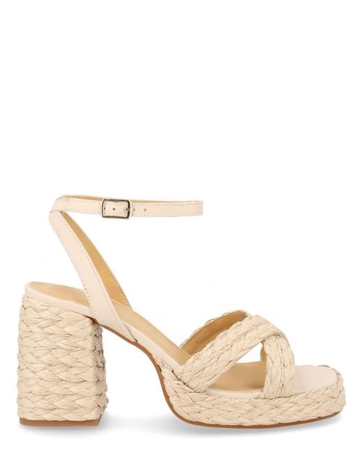 Castaner Natural Braided Heels